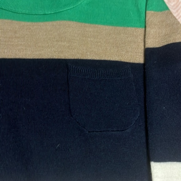 Gorgeous J.Crew 100% Merino Wool 3/4 length sleeve striped crew neck sweater - Picture 2 of 8